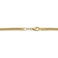 thumbnail image 4 of Real 14kt Yellow Gold 3mm Semi-Solid Franco Chain; 20 inch; Lobster (Fancy) Clasp; for Adults and Teens; for Women and Men, 4 of 5
