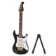 thumbnail image 2 of Delicada colección de adornos en miniatura de guitarra eléctrica de madera de 14 cm con soporte (negro), 2 of 9