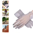 thumbnail image 6 of vlrwzc Gray Women's Floral Lace UV Protection Gloves Touchscreen Elegant Sun Gloves, 6 of 7