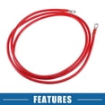 thumbnail image 5 of Unique Bargains 6 AWG Battery Cable 213cm 7FT 6 AWG Gauge Car Battery Inverter Cable with 5/16 Inch Lugs Pure Copper Red, 5 of 6