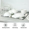 thumbnail image 7 of Daisy Floral on Stripe Dish Drying Mats Kitchen Mat Microfiber Counter Absorbent Dish Pad Drainer Rack 16"x18", 7 of 7