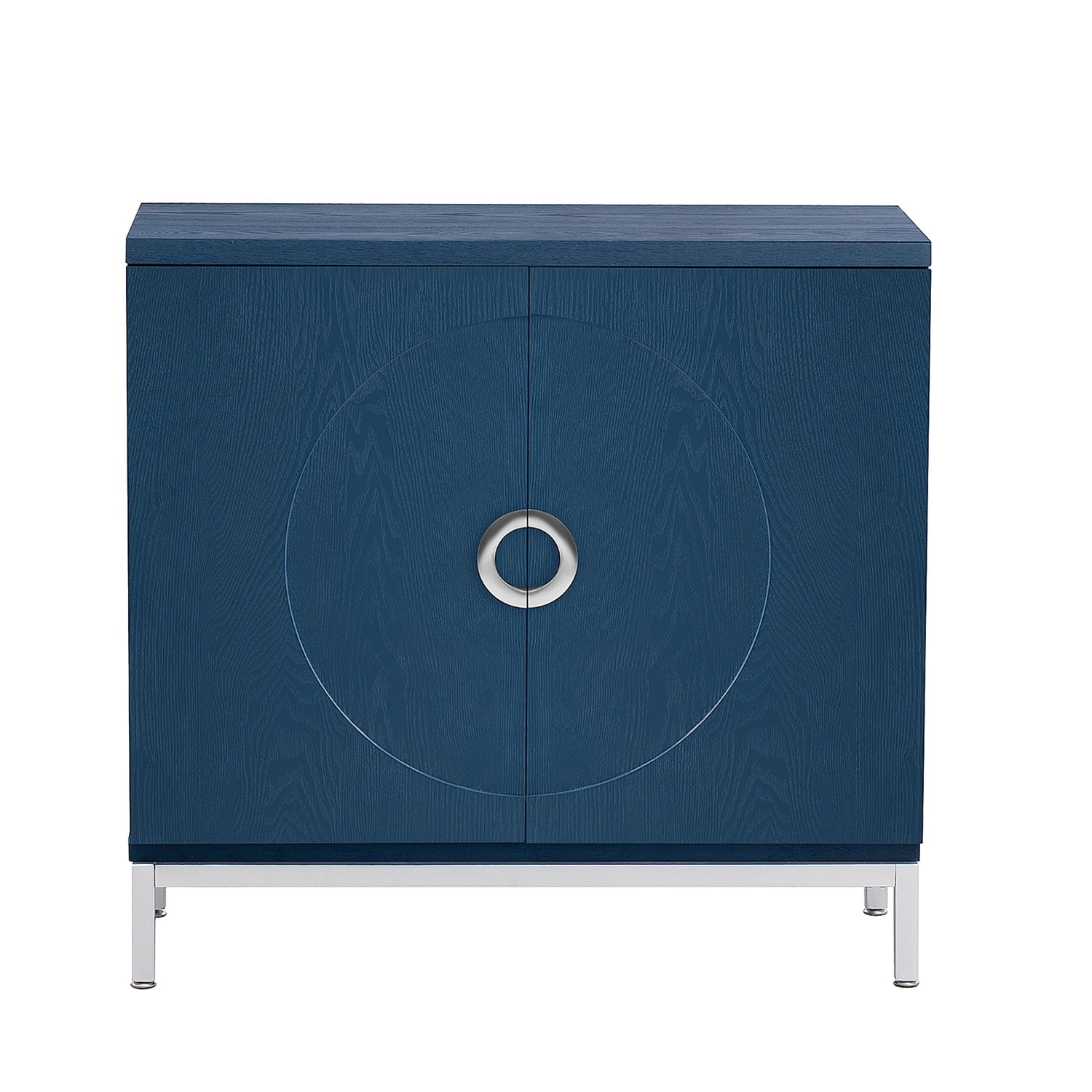 Kepooman 34" Kitchen Storage Cabinet, Storage Sideboard Buffet Cabinet with Solid Wood Veneer and Metal Leg Frame for Dining Room, Navy Kepooman 34" Kitchen Storage Cabinet, Storage Sideboard Buffet Cabinet with Solid Wood Veneer and Metal Leg Frame for Dining Room, Navy