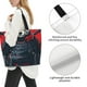 thumbnail image 3 of Balery Red Black Eastern Panda Warrior Bolsa Tote Estilo Estético con Cremalleras, Bolsa de Hombro, Bolsa de Compras Grande y Plegable, 3 of 8