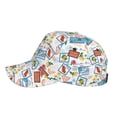 thumbnail image 5 of Kdxio Unisex Stamp Pattern Baseball Cap Unisex Washed Classic Adjustable Hat, 5 of 8