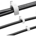 thumbnail image 2 of Ethernet Cable Nails, Tacks Clips for Wall Mount Cable Management, White Polypropylene Clamp Set, 500-Pack Assorted Sizes (4mm, 6mm, 8mm, 10mm, 14mm), 2 of 5