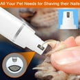 thumbnail image 4 of Dog Clippers Grooming Kit Hair Clipper-Low Noise Paw Trimmer- Rechargeable - Cordless Quiet Nail Grinder Shaver for Cats and Other Pets, 4 of 6