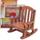 thumbnail image 1 of 1:12 Casa De Muñecas Muebles En Miniatura Mecedora De Madera Para Juguetes De Decoración De Casa De Muñecas, 1 of 7