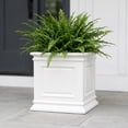 thumbnail image 2 of Algreen Covington 16" Self-Watering Planter Cube - White Resin, 2 of 8