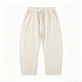 thumbnail image 4 of Light Weight Capris for Women Summer Linen Barrel Pants Flowy Trousers Straight Leg Linen Muslin Pants for Women Work Womens Pants Cotton Linen 2026 Lounge Beach Cropped Casual Lounge Pant, 4 of 6