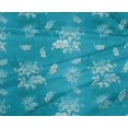 thumbnail image 5 of oneOone Polyester Spandex Light Blue Fabric Floral & Craft Projects Decor Fabric Printed By The Yard 56 Inch Wide, 5 of 5
