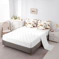 thumbnail image 5 of Castle Fairy Cute Wildlife Fox Bedding Comforter Set,Floral Animal Queen Bedding Sets, 5 of 8
