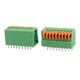 thumbnail image 3 of Bloque de terminales de resorte verde de 9 pines KF141V 150V 2A 2.54mm para montaje en PCB de 10 piezas, 3 of 3