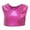 Hot Pink, variant on Kids Cheerleading Top With Sequin Performance Vest For Dance Team And Preschool Activities Casual Tee,Sizes 7-10 years Red