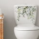 thumbnail image 3 of Pegatinas para tapa de asiento de inodoro, hojas de plantas, flores, hojas verdes, calcomanías florales para tapa de inodoro, pegatina impermeable para decoración de cisterna de baño, 3 of 8