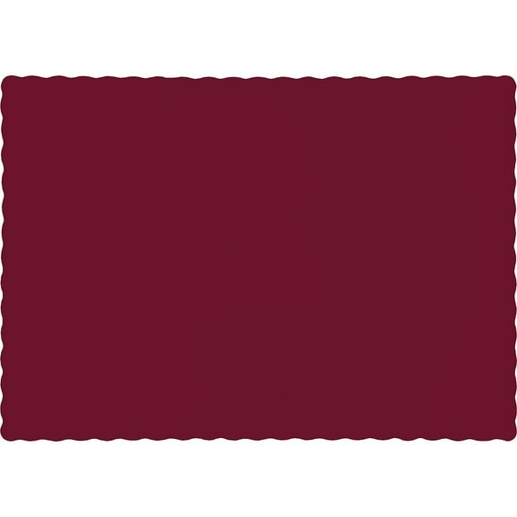 Touch of Color Placemats, 9.5 X 13.375, Burgundy, 50 Ct