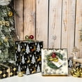 thumbnail image 3 of LeZakaa Black Gold Christmas Wrapping Paper Mini Roll, Reindeer Snowflake Tree Grid Metallic Foil Holiday Gift Wrap, DIY Craft, for Xmas Winter Party, 17 x 120 inches, 3 Rolls, 3 of 14