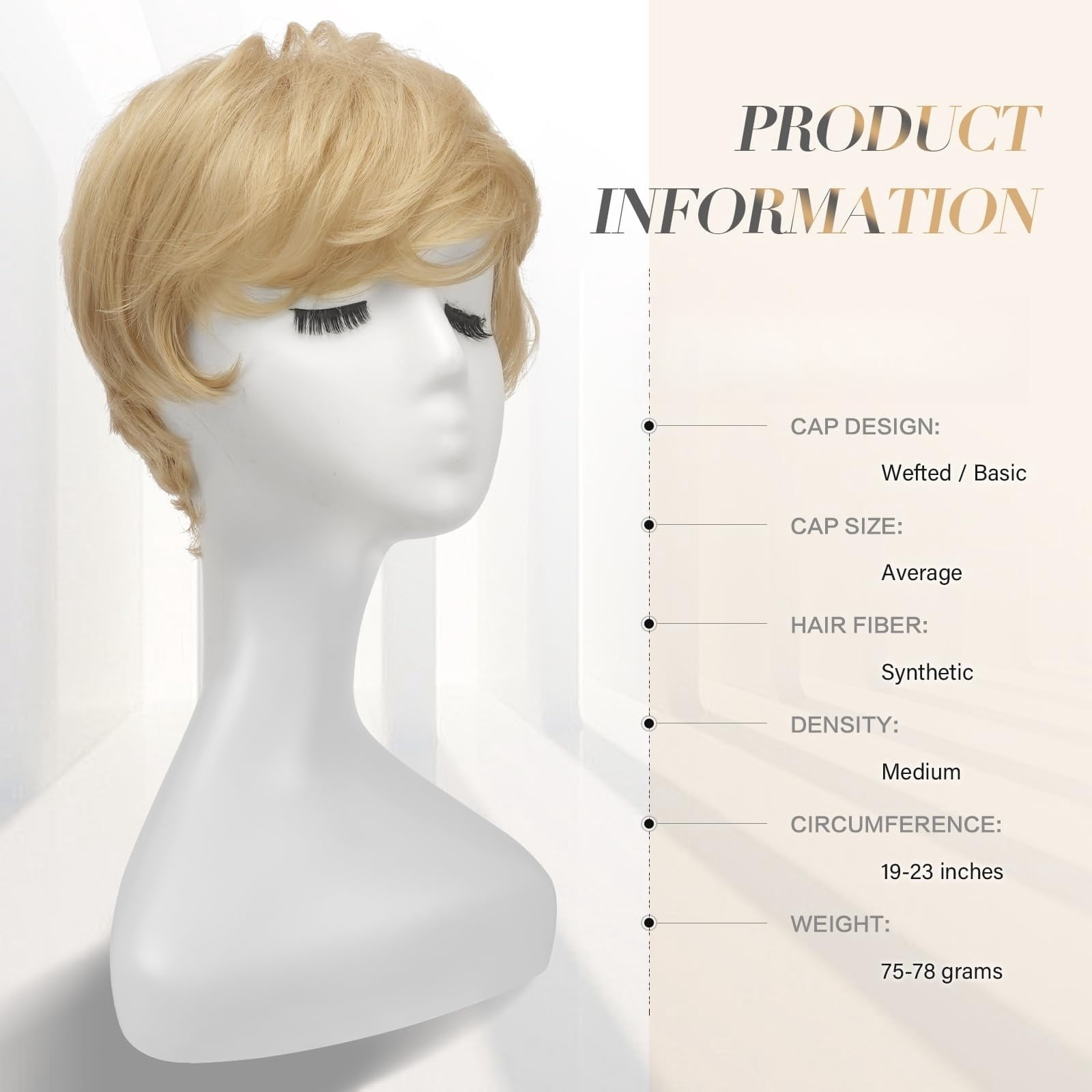 Layered Pixie Cut Wigs Synthetic Short Ombre Gray Wavy Grey to Black Glueless Wig for Women with Bangs