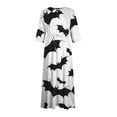thumbnail image 4 of Mingw Plus Size Halloween Dress Graphic Flowy Lightweight Madi Dresses Party Clothes, 4 of 5
