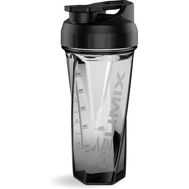 Helimix 2.0 Vortex Black Portable Pre-Workout Protein Blender Shaker Bottle No Balls or Whisks A 28oz