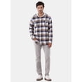 thumbnail image 2 of Burnside Men's Hooded Flannel Shirt with Long Sleeves, Sizes S-2XL, 2 of 5