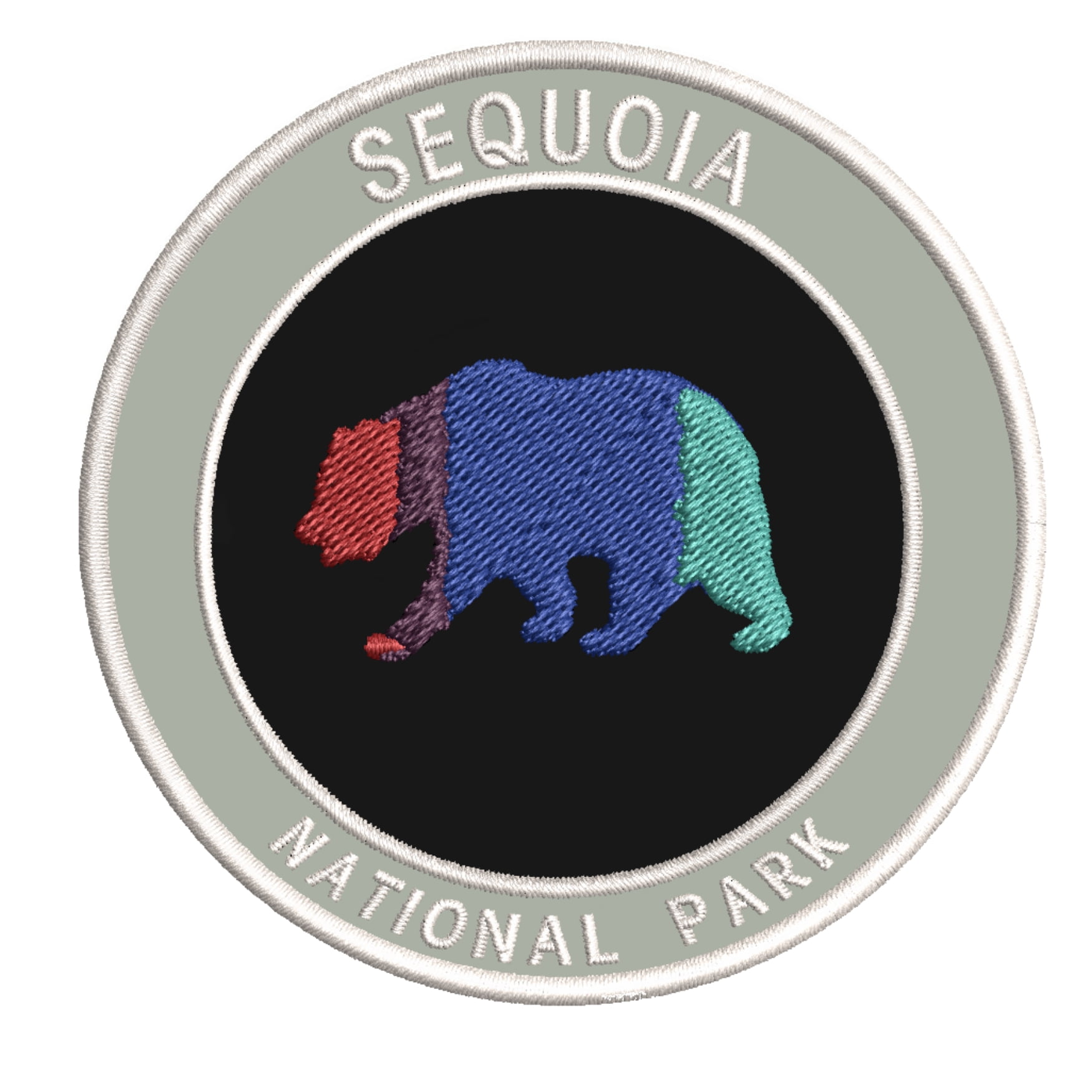 Sequoia National Park Embroidered Patch Iron//Sew-On Applique Explore Souvenir