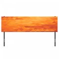 thumbnail image 3 of Orange Headboard, Triangle Mosaic Shapes and Patterns with Abstract Digital Pixel Like Effect Print, Upholstered Decorative Metal Bed Headboard with Memory Foam, King Size, Burnt Orange, by Ambesonne, 3 of 4