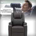 thumbnail image 2 of Sillón Reclinable Phoenix Elevador, Masajeador Y Calefacción Gris AVANTI Phoenix, 2 of 5