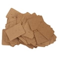 thumbnail image 1 of 100 piezas de papel Kraft, pendientes marrones, tarjetas de presentación, etiquetas, etiquetas, manualidades, 1 of 8