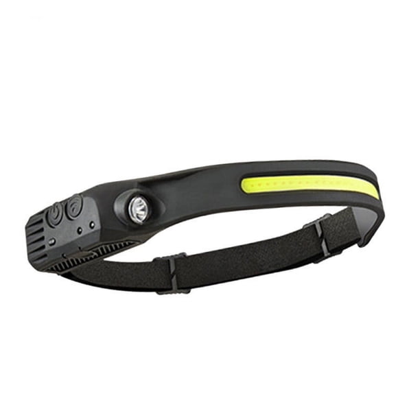 Faro recargable, faro LED recargable, linterna frontal de tira LED con sensor de movimiento, faro LED impermeable de 6 modos