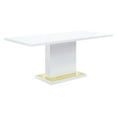 thumbnail image 1 of Acme Furniture Table de Salle à Manger Rectangulaire, Blanc Brillant, 1 of 7