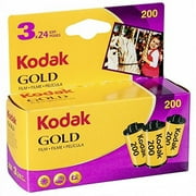Kodak Gold 200 ISO 35mm 24 Exposures 3-Pack Film (72 Exposures Total)
