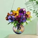 thumbnail image 4 of Colorful Flower Vase 2D Flat Green Potted Pendant Balcony Garden Hanging Ornament, 4 of 6