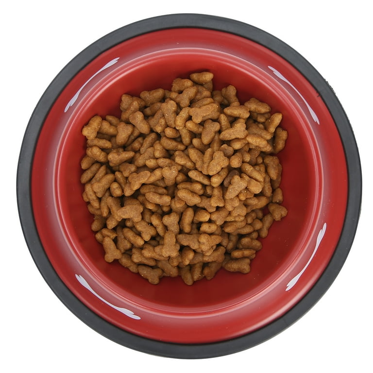 Dog Food Bowl, Pet Food Bowl Pet Bowl For Feeding Food Red Dog Food Bowl, Pet Food Bowl Pet Bowl For Feeding Food Red