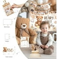 thumbnail image 5 of Beary First Birthday Decorations – 117 PCs Teddy Bear Birthday Party Supplies with Backdrop, Highchair Banner, Photo Banner, Balloon Boxes, Foil Balloon, Cake Topper, Poster, 5 of 6
