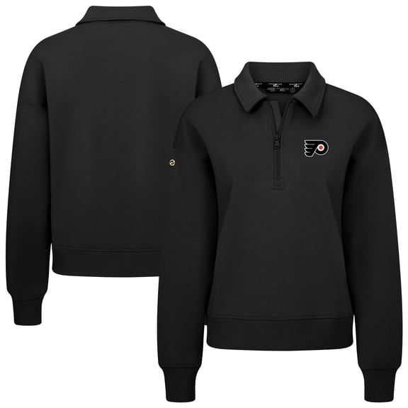 Women's Levelwear  Black Philadelphia Flyers  Canmore Quarter-Zip Pullover