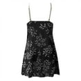 thumbnail image 4 of Gibobby Conjunto de pijama de encaje para mujer, lencería sexy, conjunto de dos piezas, vestido de dormir para mujer(Negro,XL), 4 of 5
