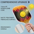 thumbnail image 4 of Pickleball Paddles Set Of 1, Fiberglass Surface, Flame, Fire Print, 1 Paddle, 2 Balls & Bag, 4 of 5