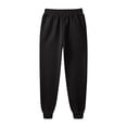 thumbnail image 5 of Men's Spring and Fall Sports Fitness Solid Color Trousers, Loose Running Casual Large Size Flag Print Sweatpants Cotton for Athletic Wear,Black,2XL, 5 of 6
