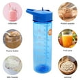 thumbnail image 6 of Time-Marked Water Bottles, 27Oz Colorful Motivational Tumblers with Straw BPA Free Leakproof for Kids Adults Office School GYM Camping Workout Outdoor Activities Drinking Bottle Set of 3 (Colors Vary), 6 of 7
