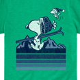 thumbnail image 3 of Peanuts - Snoopy Woodstock Ski Stripes - Toddler And Youth Short Sleeve Graphic T-Shirt, 3 of 6