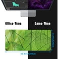 thumbnail image 7 of Green Foliage Texture Desk Mat,Large Gaming Mouse Pad,Non-Slip Rubber Base Desk Pad with Stitched Edges for Desk Office Home Decor 35.4X15.7 Inch, 7 of 7