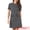 Black White, variant on Women's Dress Short Sleeve Vintage Houndstooth Dresses L Brown