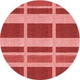 thumbnail image 1 of Ahgly Tapis Rond Lavable en Machine Intérieur Transitionnel Rouge, 5 Pieds Rond, 1 of 7