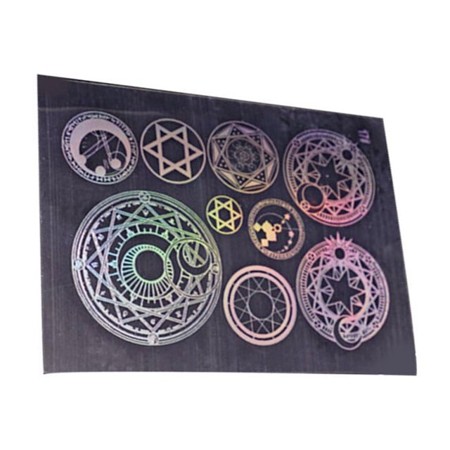 Maoww Transparent Stickers with Multiple Pattern DIY Accessory Durable Colorful Crafts Nail Decoration Gift Packaging Multi-Purpose Cartoon 4