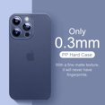 thumbnail image 5 of Luxury Ultra Thin 0.3mm Clear Matte PP Hard Case For Iphone 15 14 13 12 Mini 11 Pro Max Frosted Case For Iphone 14 15 Plus Coque, 5 of 5