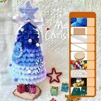 Little Christmas Tree Decorations,Artificial Christmas Tree for Material Pack,Holiday Decoration for Home Bedroom Indoor Displays Gift,7.87INCH