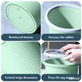 thumbnail image 7 of Hyknon Trash Can with Ring 3 Gallon Durable Garbage Can Plastic Kitchen Trash Bin Green Striped Waste Basket Bins for Living Room Bathroom Office, 7 of 7