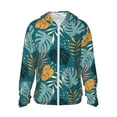 thumbnail image 2 of Lsque Tropical Leaves UPF 50+ Lightweight Sun Protection Men's Women's Long Sleeve Shirt, Hoodie Performance -Medium, 2 of 9