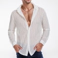 thumbnail image 3 of Camisas Para Hombre Manga Larga Negra Camisa de Hombre Camisa Estampada a la Moda para Hombre Camisa Suelta de Manga Larga de tamaño Camisa Informal para Hombre (White, S), 3 of 7