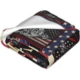 thumbnail image 3 of Veteran Blanket Gift for Proud Patriotic Veterans, Soft Warm Blanket Thank You Gifts for Veterans Dad Grandpa 60“X 50”, 3 of 5
